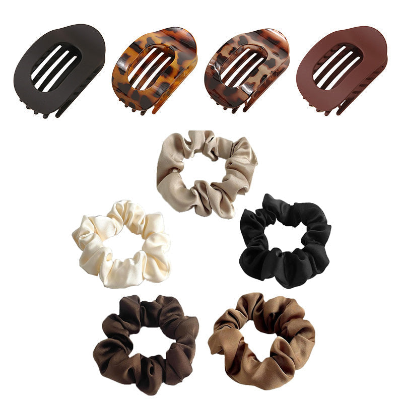 💖Casual Monipuolinen Monipuolinen yksivärinen tasainen väri Lay Hair Clip