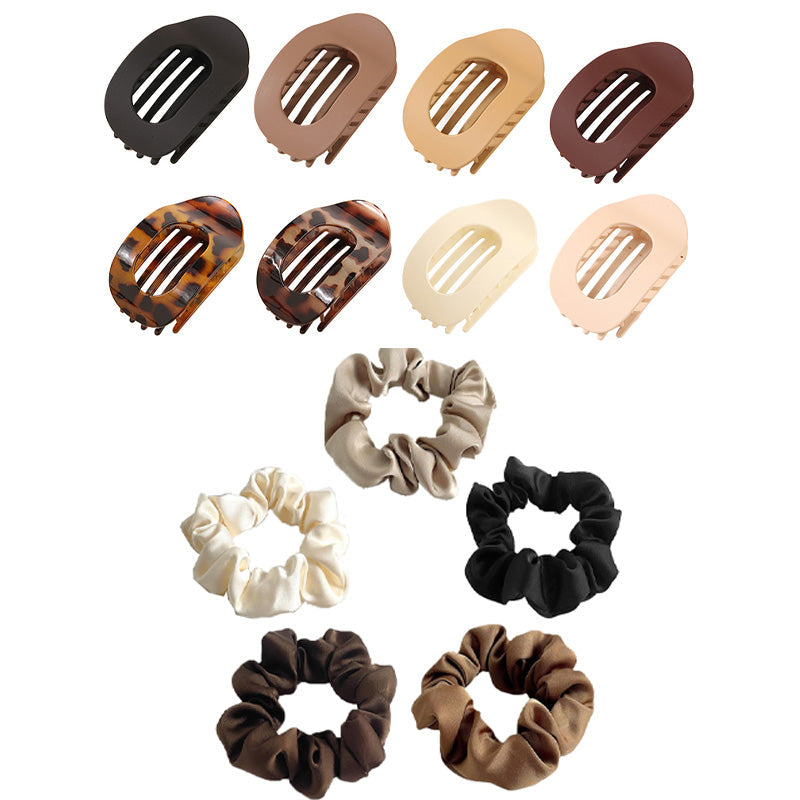 💖Casual Monipuolinen Monipuolinen yksivärinen tasainen väri Lay Hair Clip
