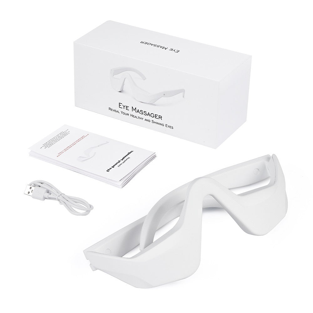Masseur oculaire à microcourants / Masseur oculaire EMS à lumière rouge pour réduire les cernes et améliorer l'esthétique du regard.