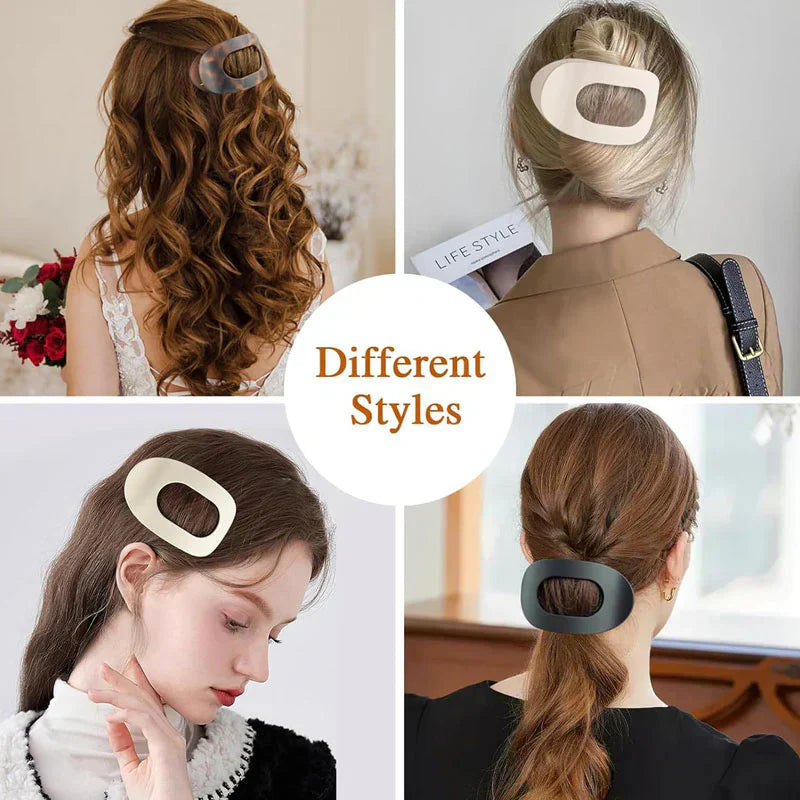 💖Casual Monipuolinen Monipuolinen yksivärinen tasainen väri Lay Hair Clip