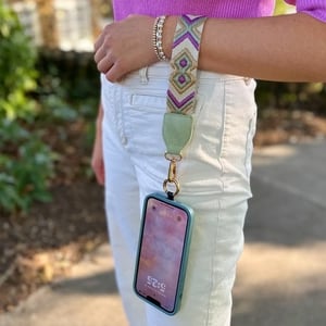 💖Phone-hihna, jossa on vetoketjullinen pussi