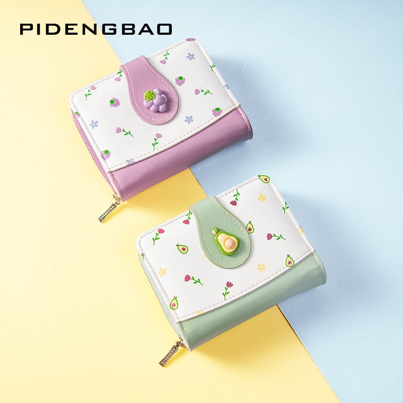 🍓Muodikas hedelmäkuvioinen lompakko👛