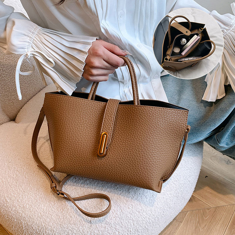 🌸Kuuma tarjous -50%🌸💎Naisten elegantti yksivärinen ranskalaistyylinen käsilaukku