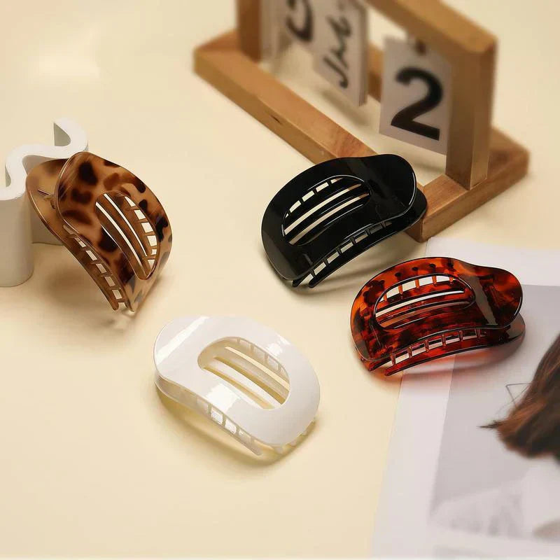 💖Casual Monipuolinen Monipuolinen yksivärinen tasainen väri Lay Hair Clip