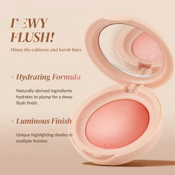 đžBloom Up Baked Highlight Blush -poskipuna - Kohentaa ihon sĂ€vyĂ€ vĂ€littömĂ€stiđ