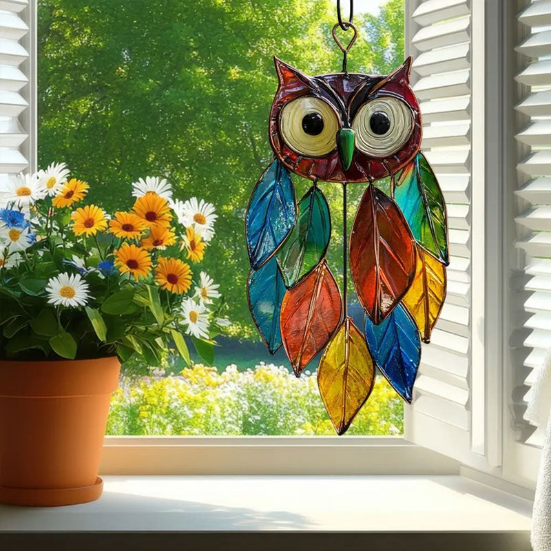 🦉Värikkäät aurinkopöllöt - värien leikkiä ikkunoihin ja puutarhoihin🌟