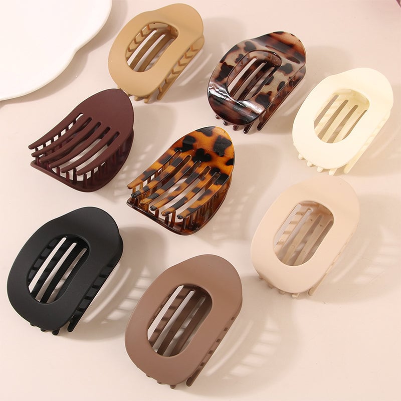 💖Casual Monipuolinen Monipuolinen yksivärinen tasainen väri Lay Hair Clip