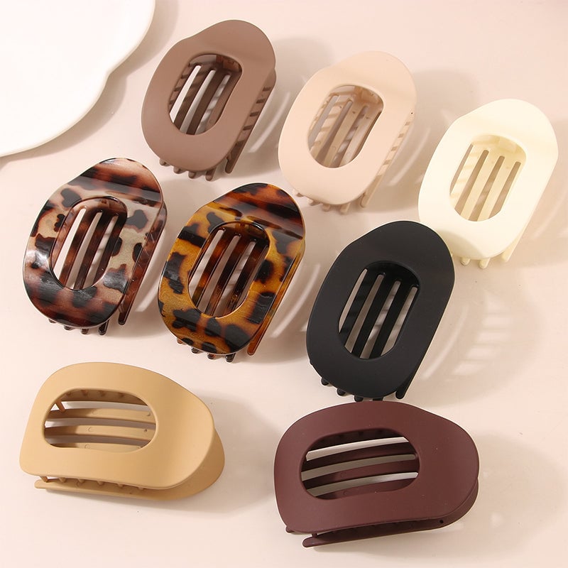 💖Casual Monipuolinen Monipuolinen yksivärinen tasainen väri Lay Hair Clip