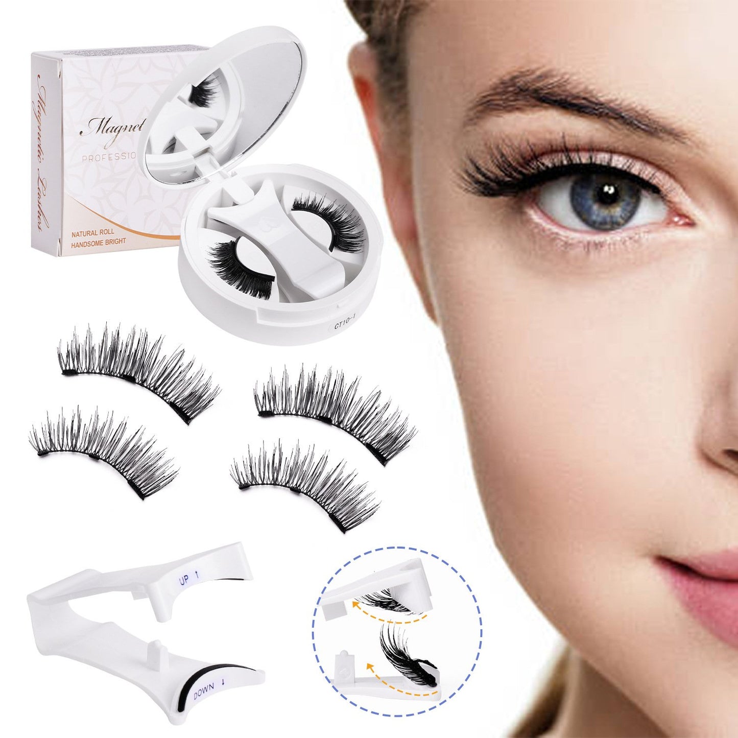 ✨Uudelleenkäytettävät magneettiset silmäripset + applikaattorisetti✨