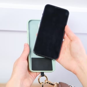 💖Phone-hihna, jossa on vetoketjullinen pussi