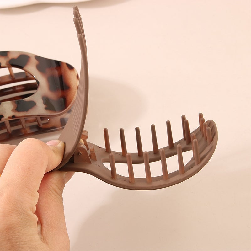 💖Casual Monipuolinen Monipuolinen yksivärinen tasainen väri Lay Hair Clip
