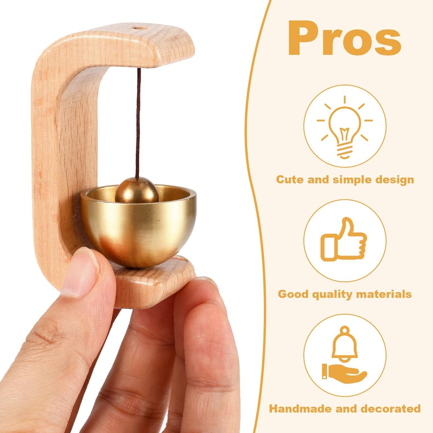 🔔 Magneettinen puinen ovikello kaikille materiaaleille✨