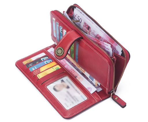 👜 Naisten muodikkaat vetoketjulliset lompakot ✨ 50% alennus