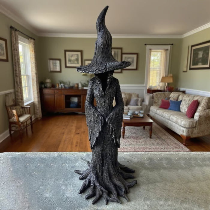 🔥LAST DAY 49% OFF - 🧙‍♀️💫Käsin maalattu lumoava noita-patsas: (✨Sama kuin videolla).