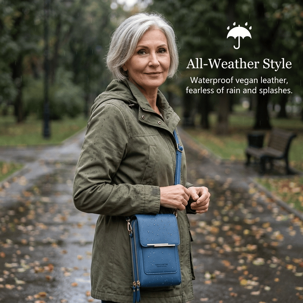 👜📱 Sac pour téléphone à écran tactile, simple et élégant, conçu pour être porté à l'épaule.