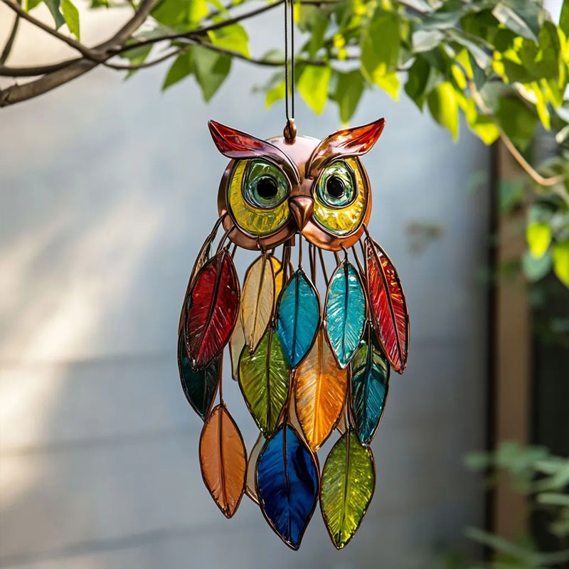 🦉Värikkäät aurinkopöllöt - värien leikkiä ikkunoihin ja puutarhoihin🌟
