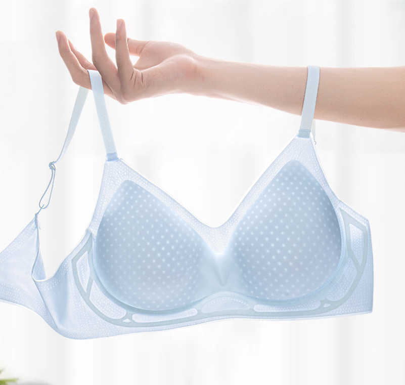 Soutien-gorge sans coutures et sans armatures en soie glacée – Frais, léger et invisible sous les vêtements