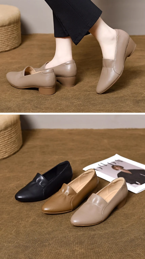 Escarpins à bout pointu en cuir souple – Confortables, élégants, prêts pour le printemps