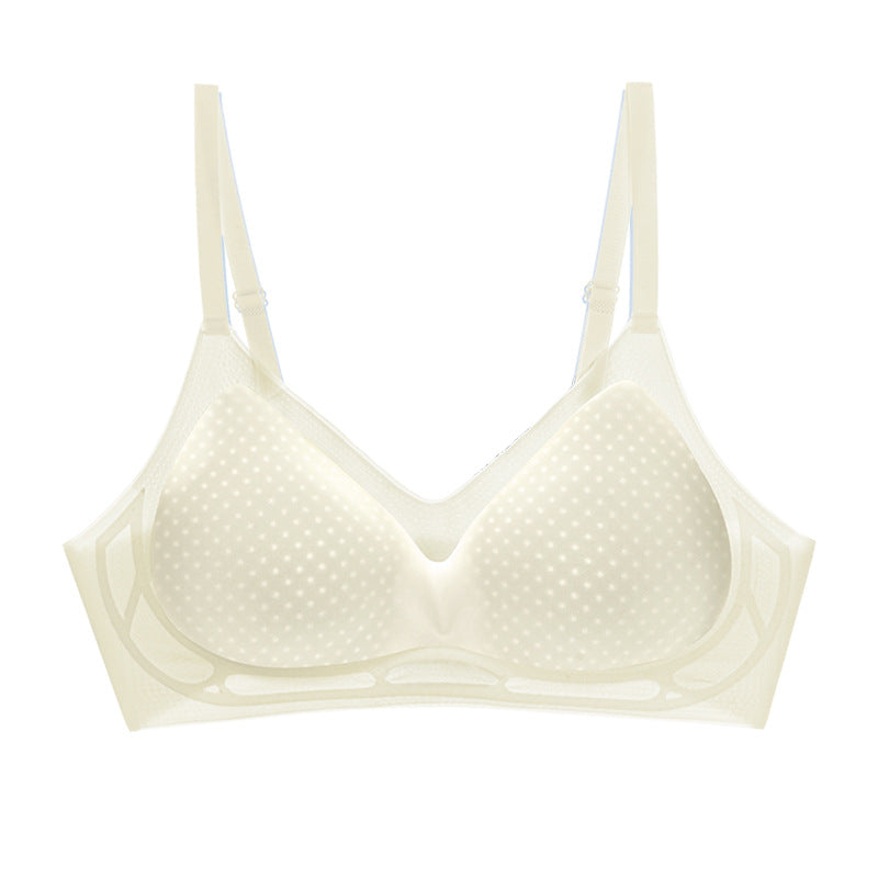 Soutien-gorge sans coutures et sans armatures en soie glacée – Frais, léger et invisible sous les vêtements