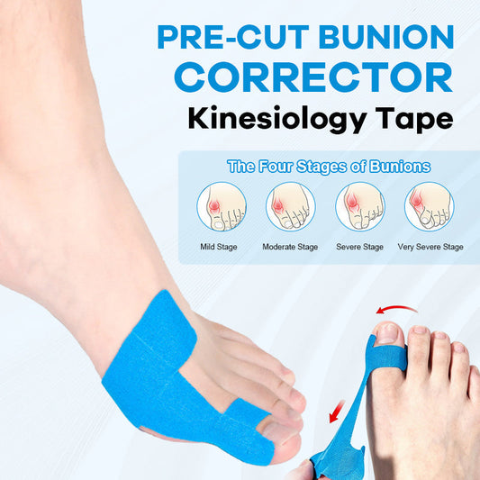 Bande de kinésiologie prédécoupée pour hallux valgus