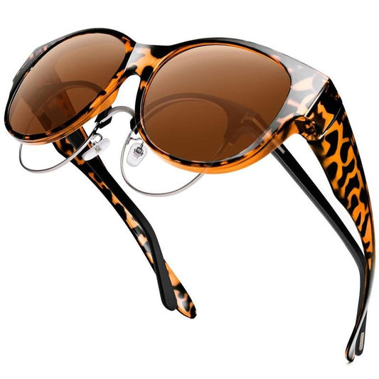 🕶 Nouvelles lunettes de soleil œil-de-chat XL, avec verres polarisés et protection UV40