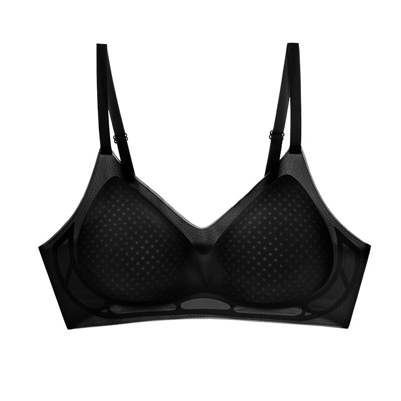 Soutien-gorge sans coutures et sans armatures en soie glacée – Frais, léger et invisible sous les vêtements