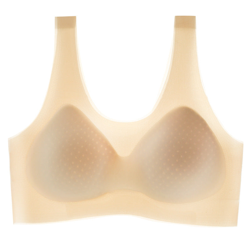 Soutien-gorge sans coutures et sans armatures en soie glacée – Frais, léger et invisible sous les vêtements