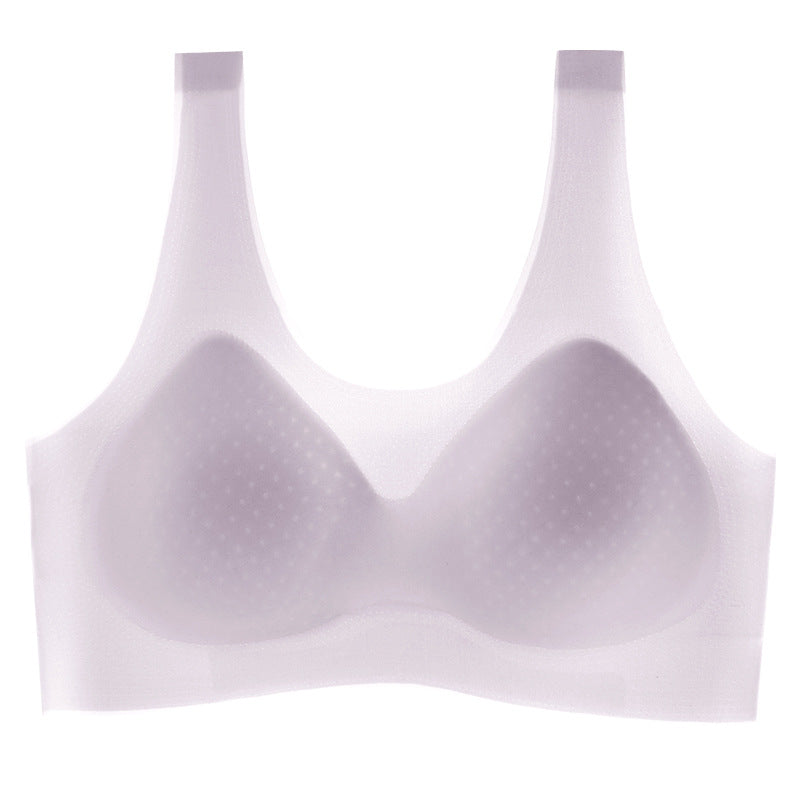 Soutien-gorge sans coutures et sans armatures en soie glacée – Frais, léger et invisible sous les vêtements