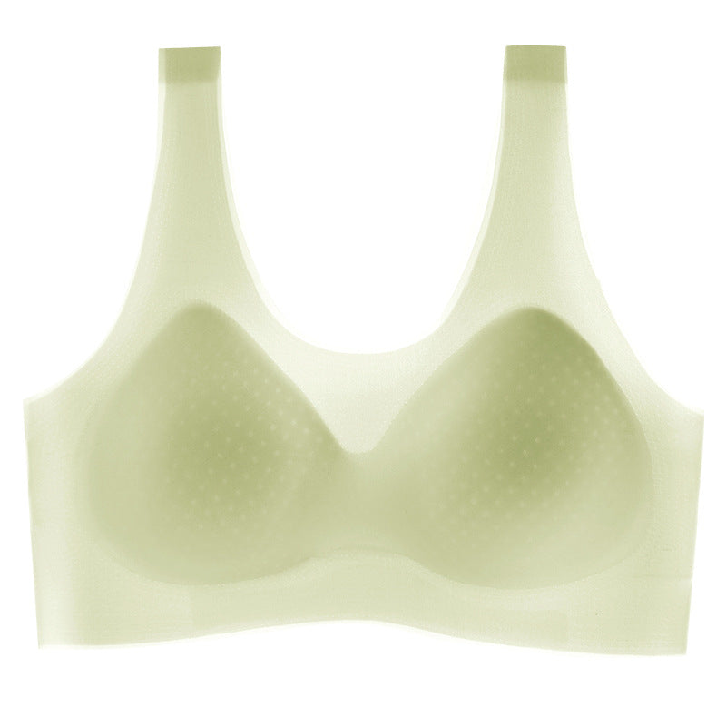 Soutien-gorge sans coutures et sans armatures en soie glacée – Frais, léger et invisible sous les vêtements