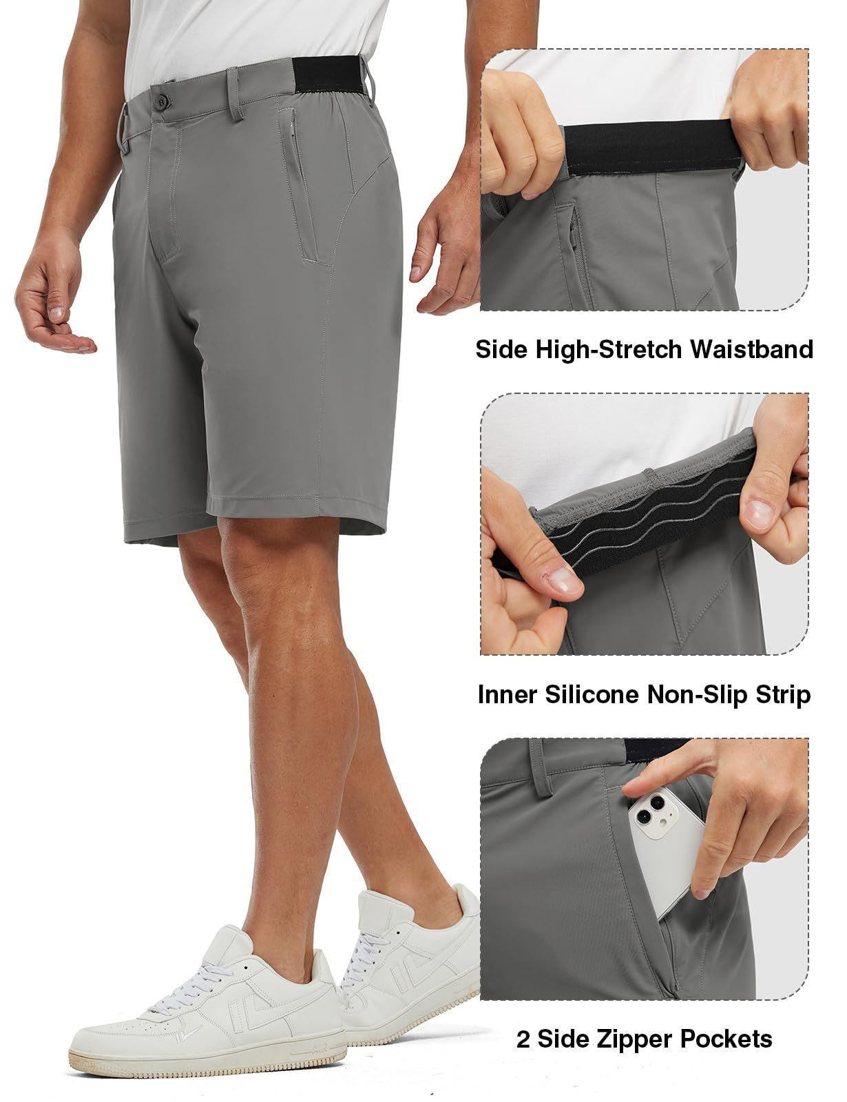 ⏳ AUJOURD'HUI SEULEMENT : 60 % DE RÉDUCTION ! 📢 Shorts de golf pour hommes – Extensibles, à séchage rapide, décontractés
