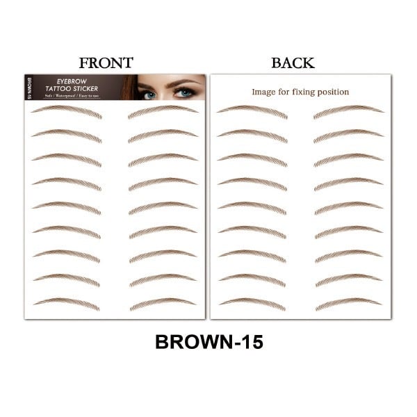 4D Hair Like Eyebrows Makeup Waterproof Eyebrow Tattoo Sticker Long Lasting Natural Fake Eyebrow Stickers Cosmetics 9 pairs 1PC