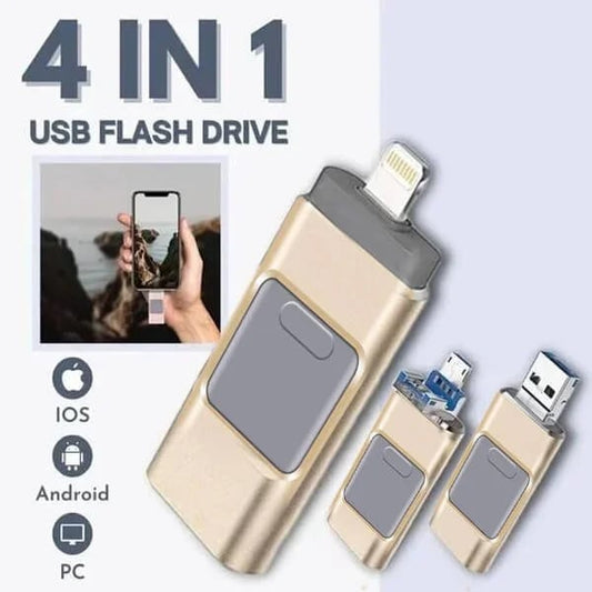 Clé USB 4 en 1 - transfert d'images rapide comme l'éclair