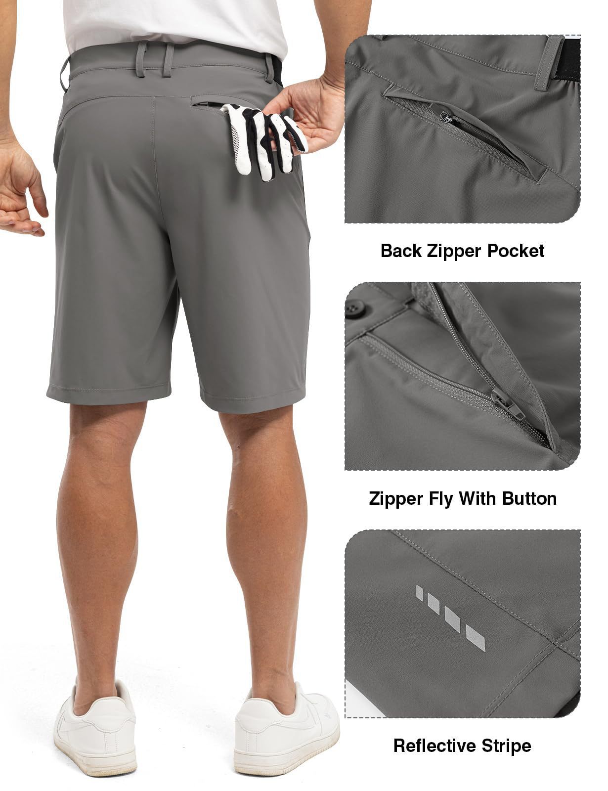 ⏳ AUJOURD'HUI SEULEMENT : 60 % DE RÉDUCTION ! 📢 Shorts de golf pour hommes – Extensibles, à séchage rapide, décontractés