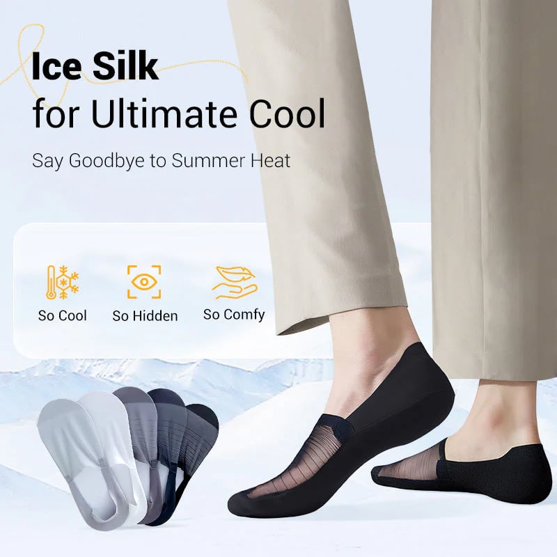🔥Kesän jääsilkkiset näkymättömät sukat🧦- Viileät ja hengittävät❄️