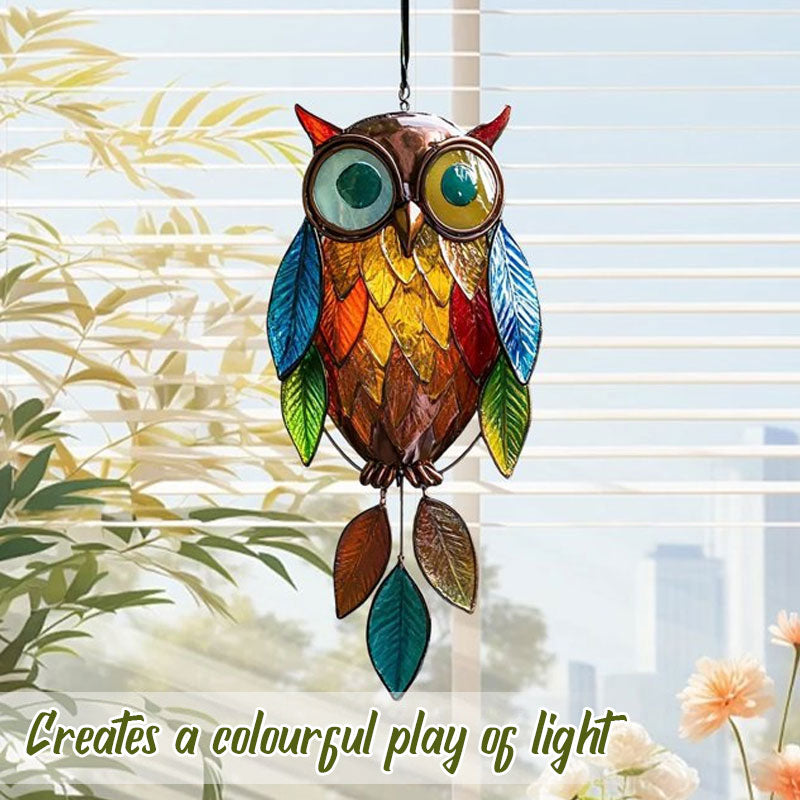 🦉Värikkäät aurinkopöllöt - värien leikkiä ikkunoihin ja puutarhoihin🌟