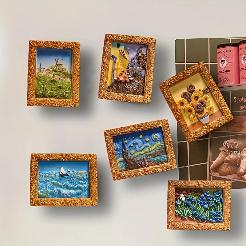 🎨Viimeinen päivä myynti 49% POIS💖Van Goghin inspiroima jääkaappimagneettisarja