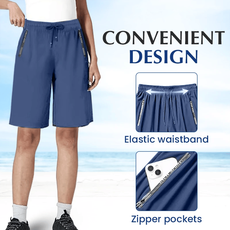🔥Viimeisen päivän 70% alennus🔥Ice Silk -nopeasti kuivuvat joustavat shortsit