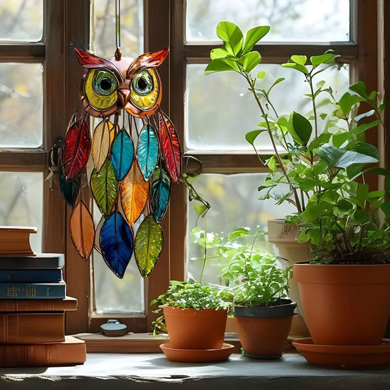 🦉Värikkäät aurinkopöllöt - värien leikkiä ikkunoihin ja puutarhoihin🌟