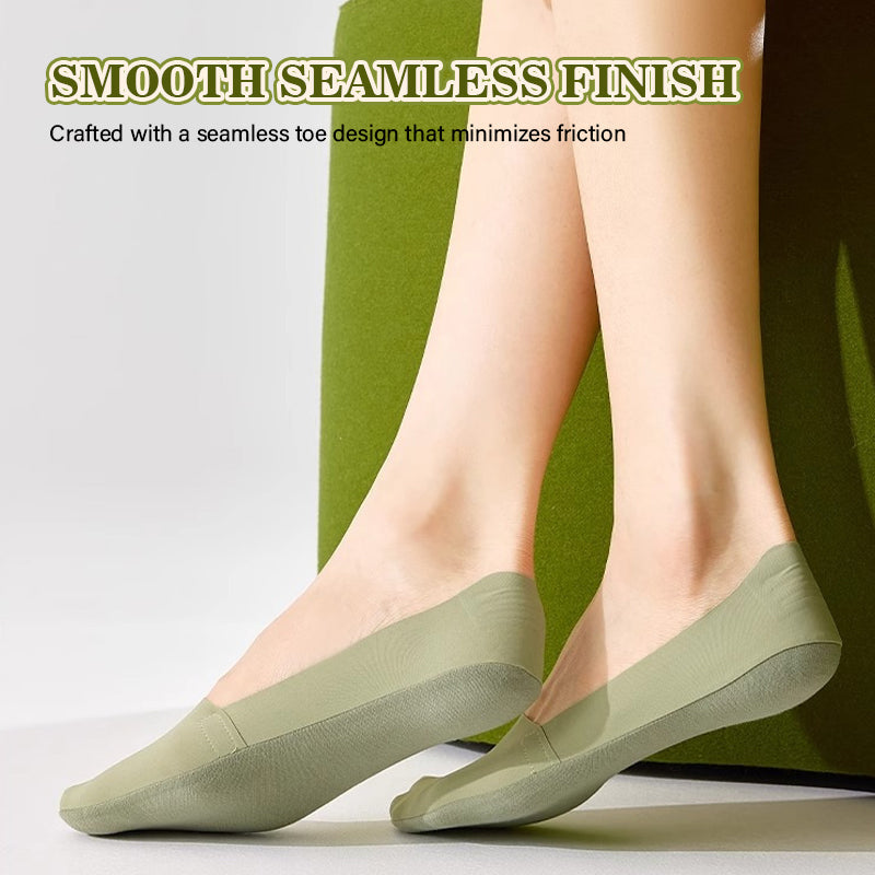 Chaussettes invisibles en soie glacée