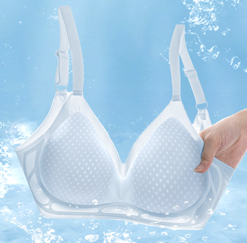 Soutien-gorge sans coutures et sans armatures en soie glacée – Frais, léger et invisible sous les vêtements