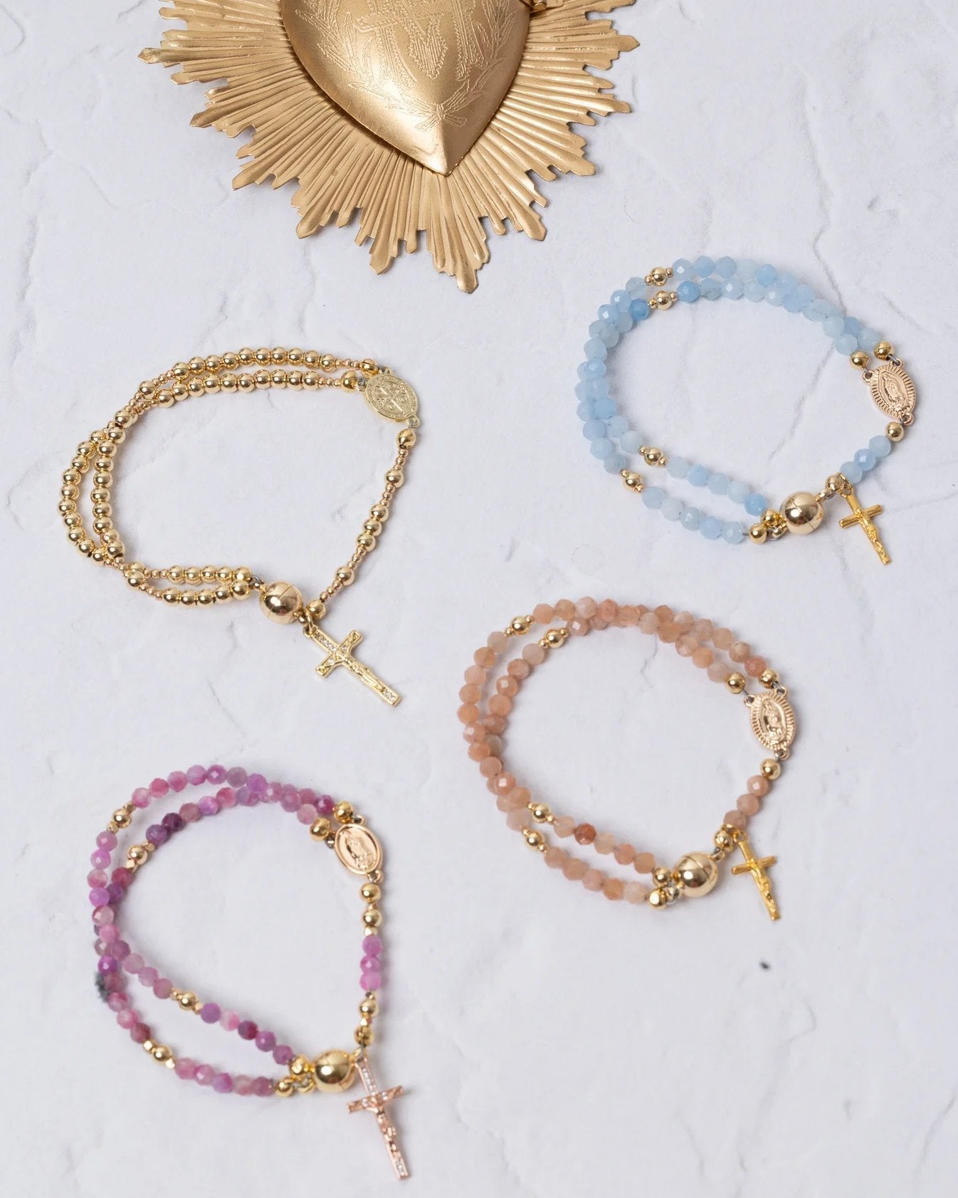 🔥 Offre à durée limitée – Valable 24 heures seulement 🔥 -49 % – ✝️ Bracelets-chapelets faits main 📿