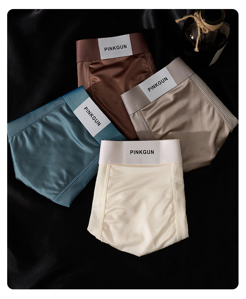 Restez au frais. Restez frais. Toute la journée. | Boxers antibactériens pour hommes en soie glacée – Maille respirante, douceur satinée, indispensables pour l'été