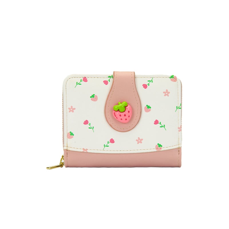 🍓Muodikas hedelmäkuvioinen lompakko👛