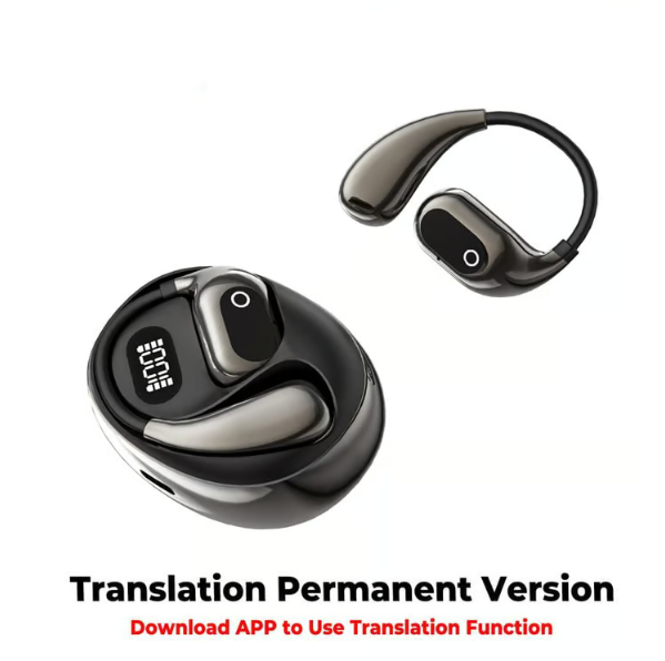 Écouteurs intra-auriculaires MS190 avec traduction en temps réel dans 156 langues via une application, Bluetooth 5.3