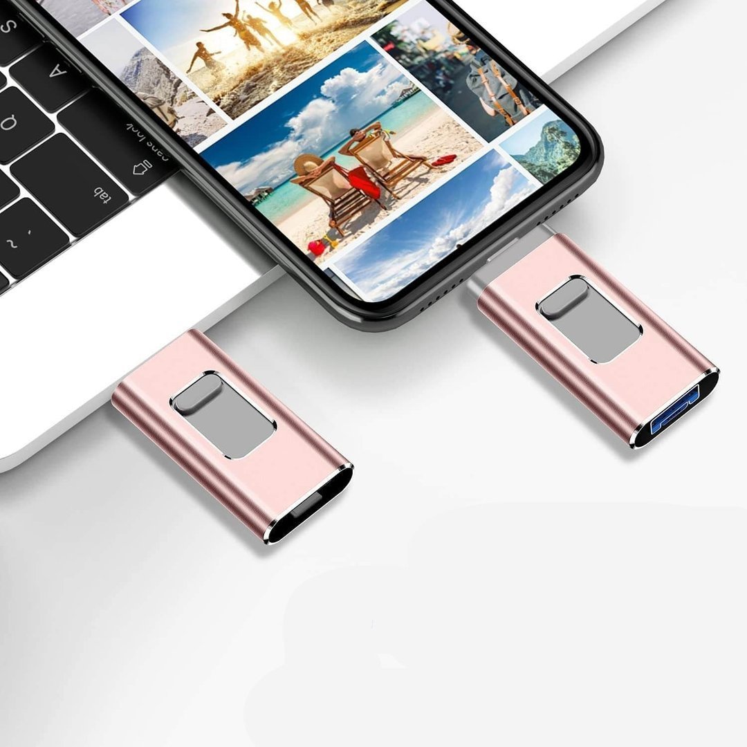 Clé USB 4 en 1 - transfert d'images rapide comme l'éclair