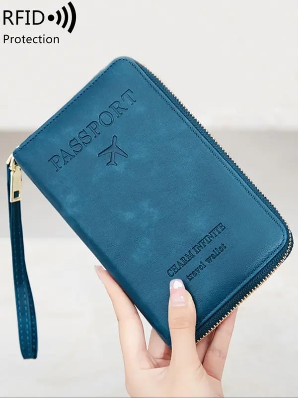 🏆RFID-passikotelo lompakkoon/passikotelo vetoketjulla