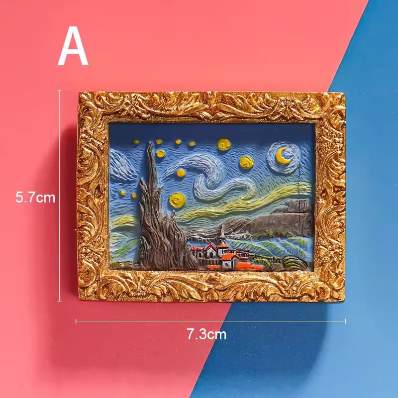 🎨Viimeinen päivä myynti 49% POIS💖Van Goghin inspiroima jääkaappimagneettisarja