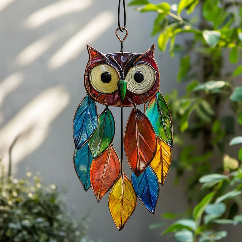🦉Värikkäät aurinkopöllöt - värien leikkiä ikkunoihin ja puutarhoihin🌟