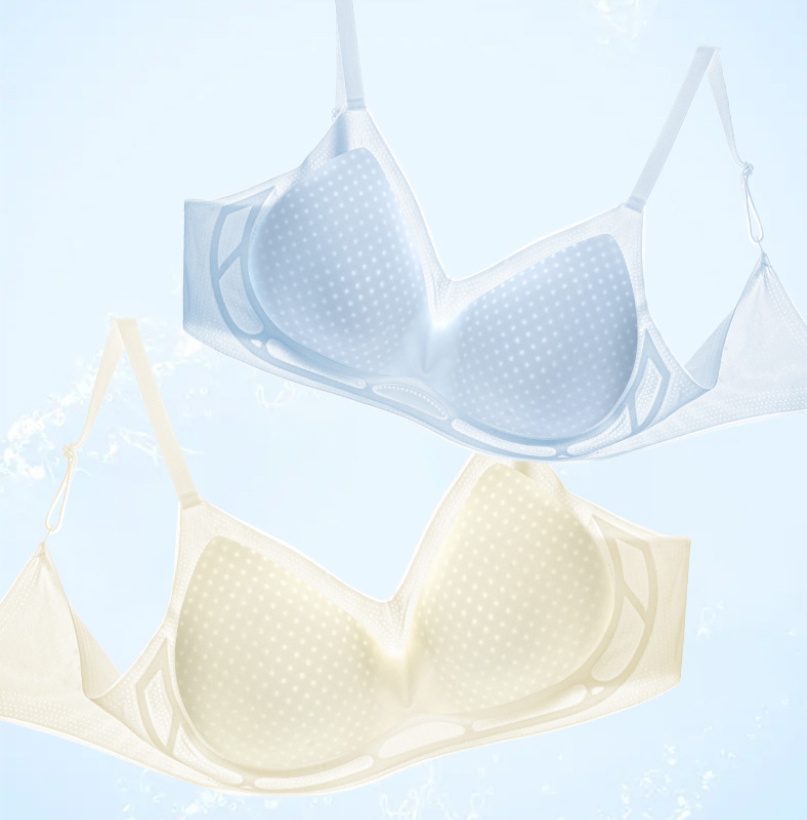 Soutien-gorge sans coutures et sans armatures en soie glacée – Frais, léger et invisible sous les vêtements