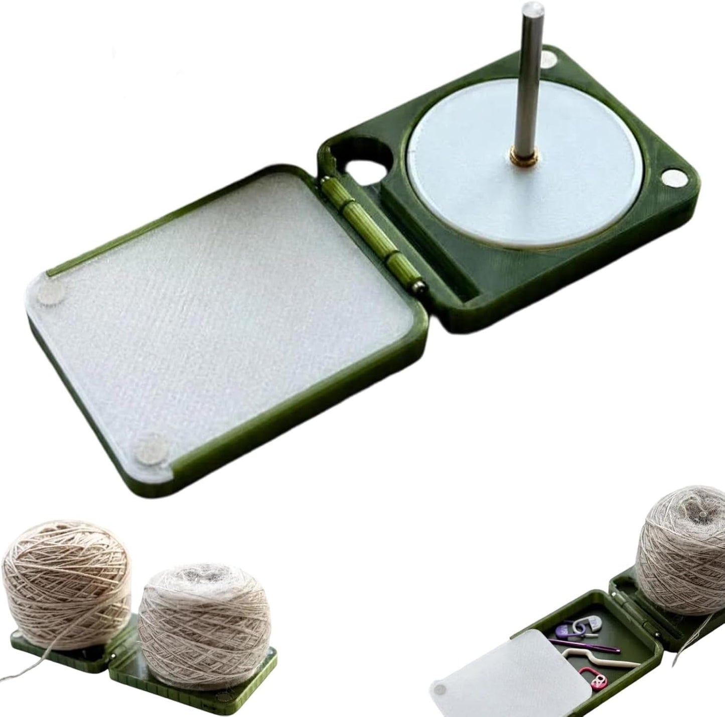 🧶 Porte-pelote portable pour le crochet et le tricot